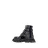 Alexander McQueen Black Rubber Lace-Up Boots